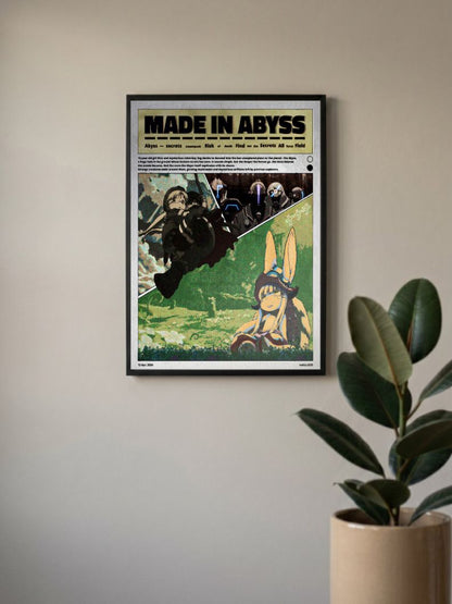 Descent into the Abyss | Made in Abyss | Anime Poster