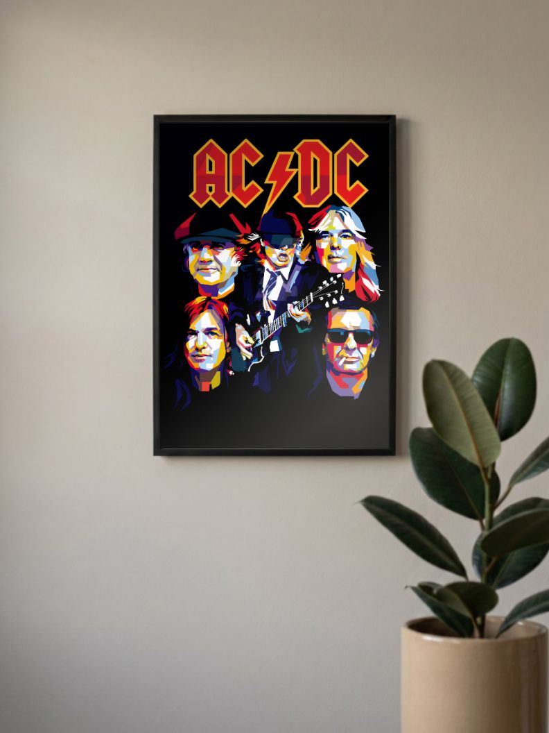 Electric Rebels | AC DC | Metal Bands Poster