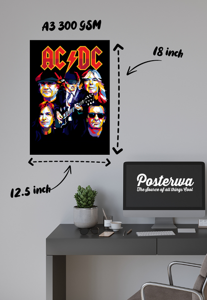 Electric Rebels | AC DC | Metal Bands Poster