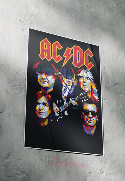 Electric Rebels | AC DC | Metal Bands Poster
