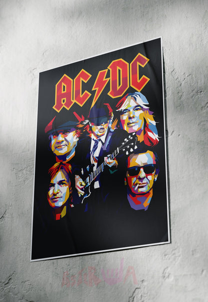 Electric Rebels | AC DC | Metal Bands Poster