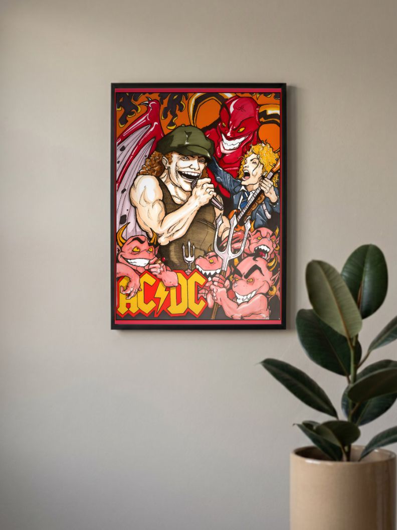 Rock Legends Unleashed | AC/DC | Metal Bands Poster