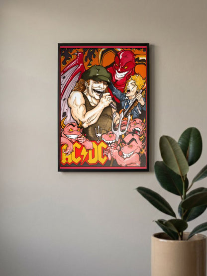 Rock Legends Unleashed | AC/DC | Metal Bands Poster
