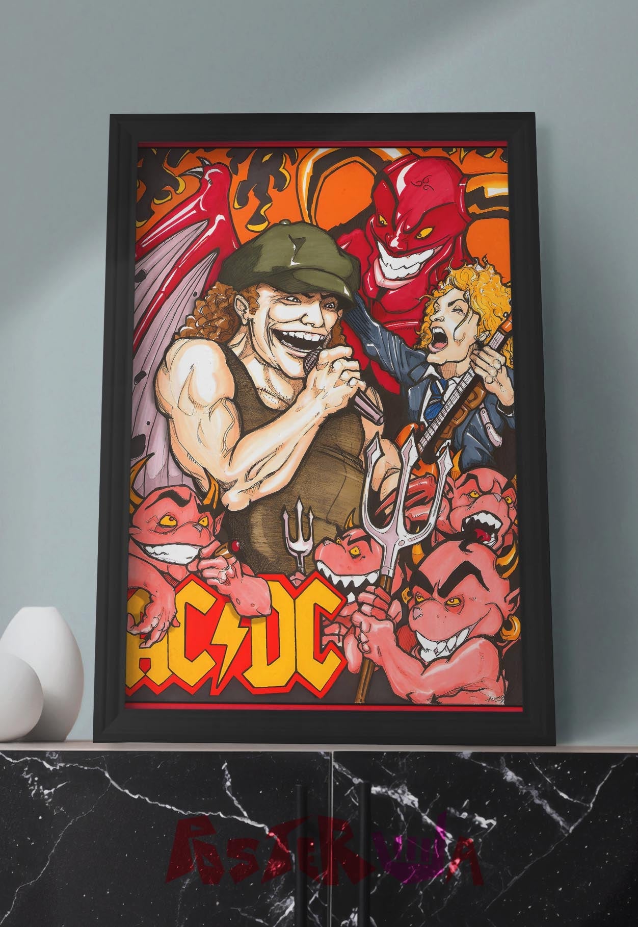 Rock Legends Unleashed | AC/DC | Metal Bands Poster