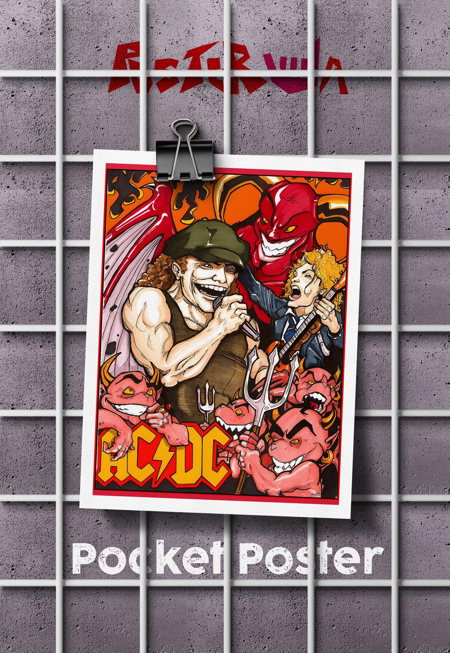 Rock Legends Unleashed | AC/DC | Metal Bands Poster