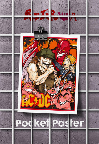 Rock Legends Unleashed | AC/DC | Metal Bands Poster