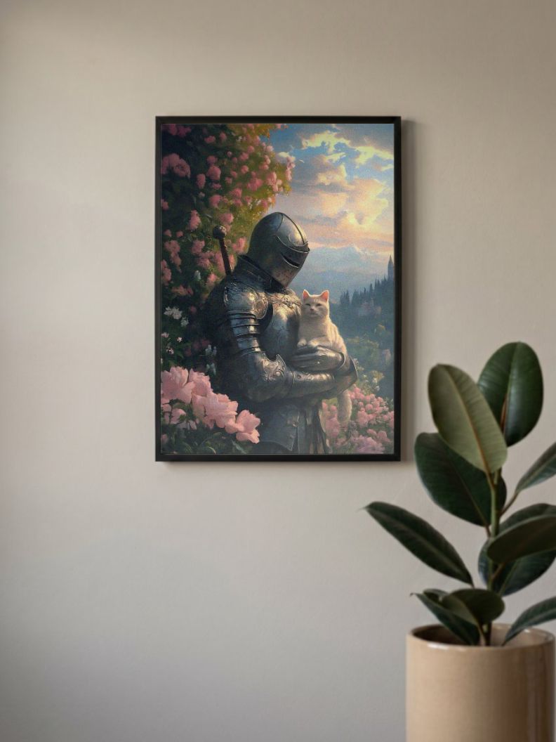 Feline Valor | Knight's Tale | Art Poster