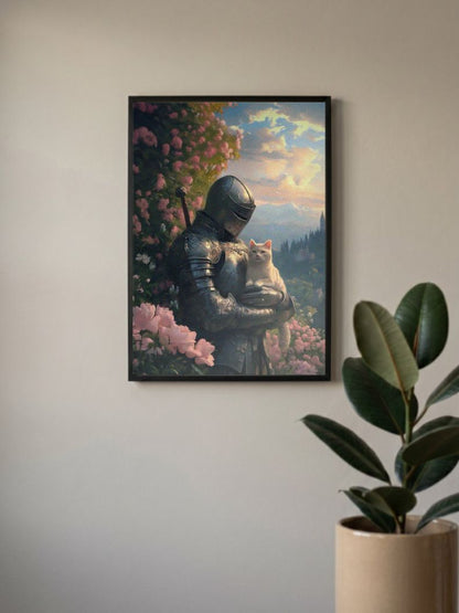 Feline Valor | Knight's Tale | Art Poster