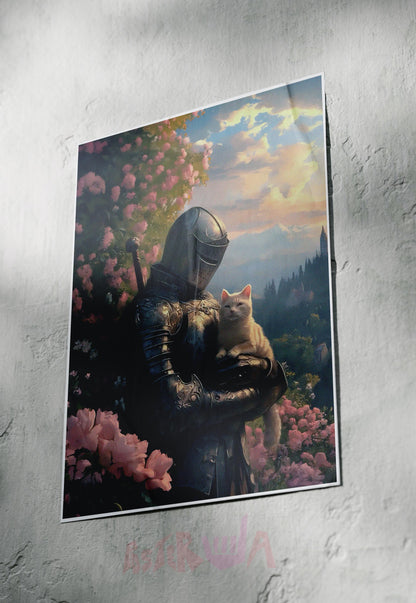 Feline Valor | Knight's Tale | Art Poster