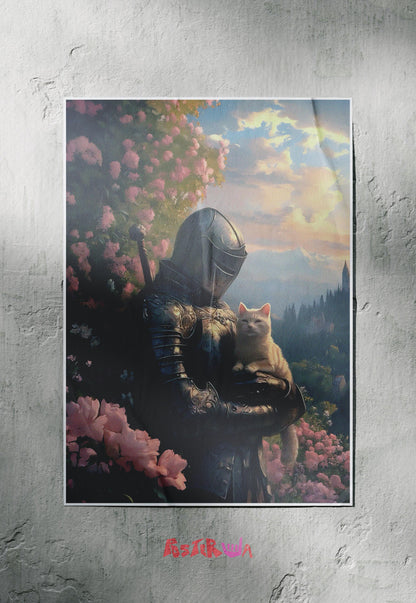 Feline Valor | Knight's Tale | Art Poster