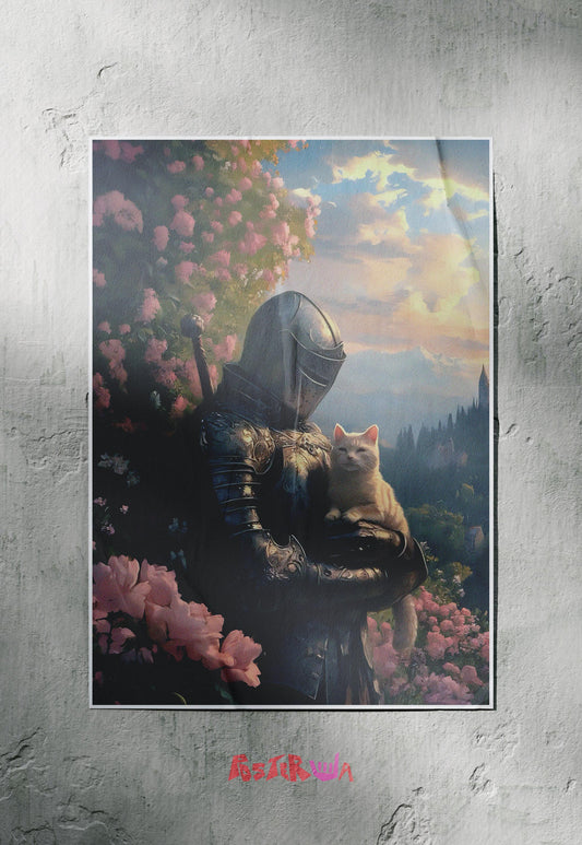 Feline Valor | Knight's Tale | Art Poster