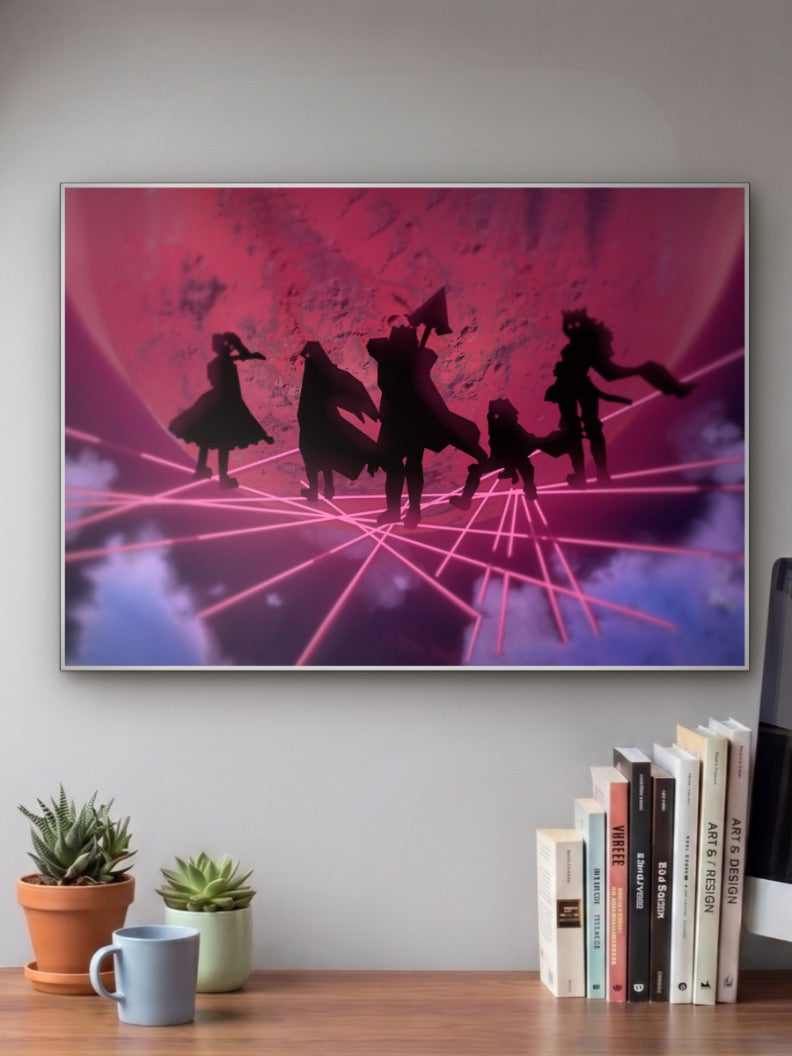 Akame Ga Kill Synthwave Poster