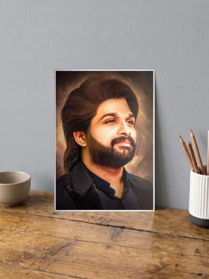 Vibrant Strokes of Stardom| Allu Arjun |Tollywood Movie Poster