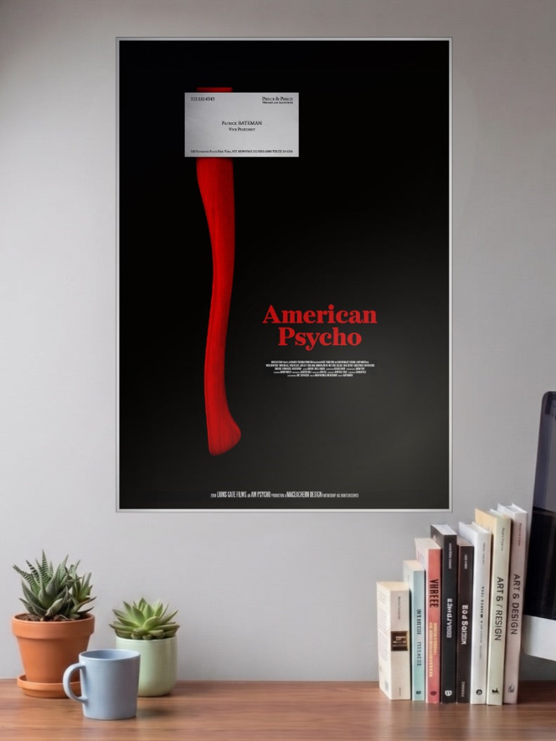 Patrick Bateman American Psycho Anime Poster