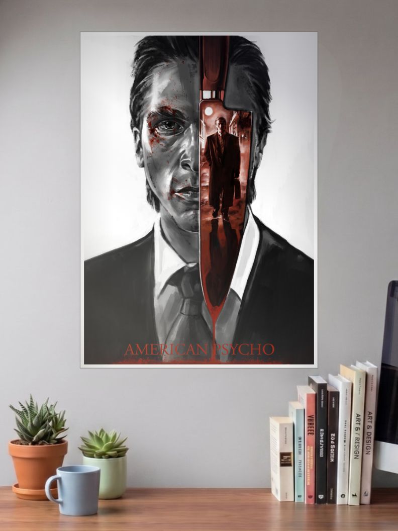 Psychotic Elegance | American Psycho | Horror Movie Poster