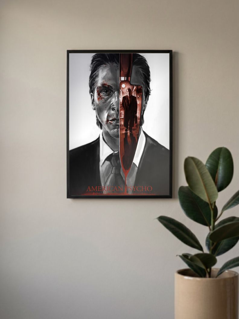 Psychotic Elegance | American Psycho | Horror Movie Poster