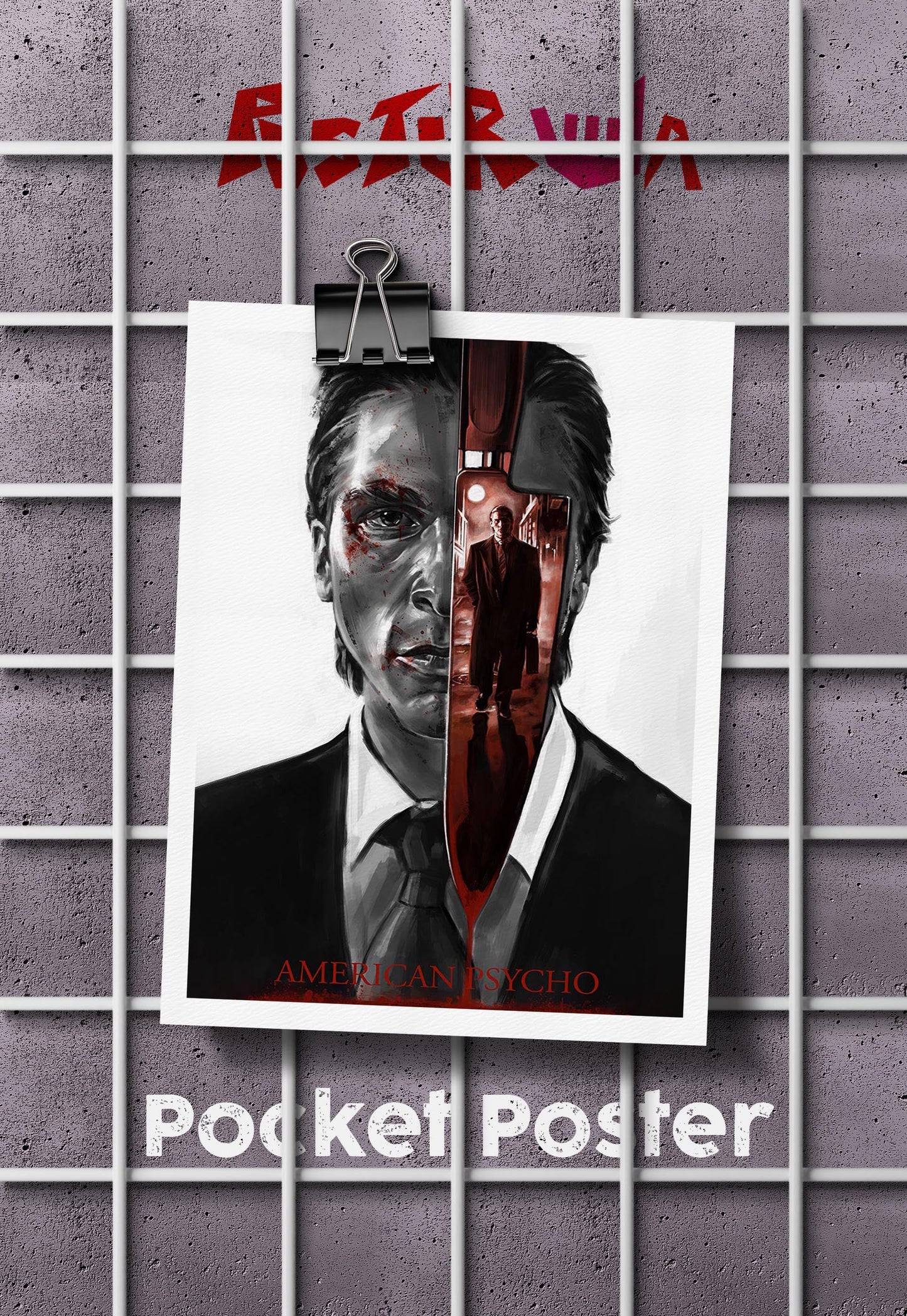 Psychotic Elegance | American Psycho | Horror Movie Poster