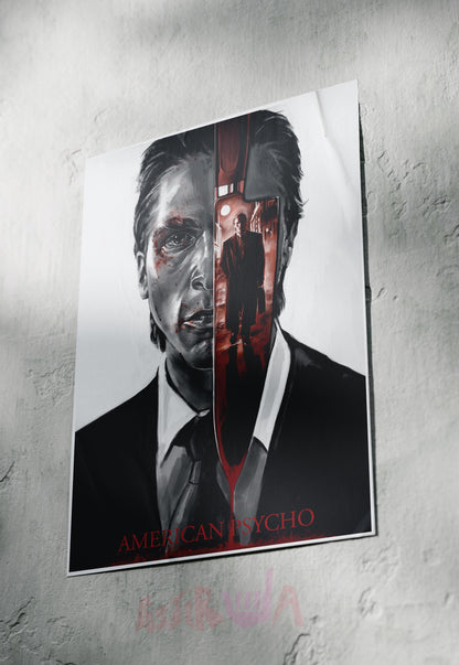 Psychotic Elegance | American Psycho | Horror Movie Poster