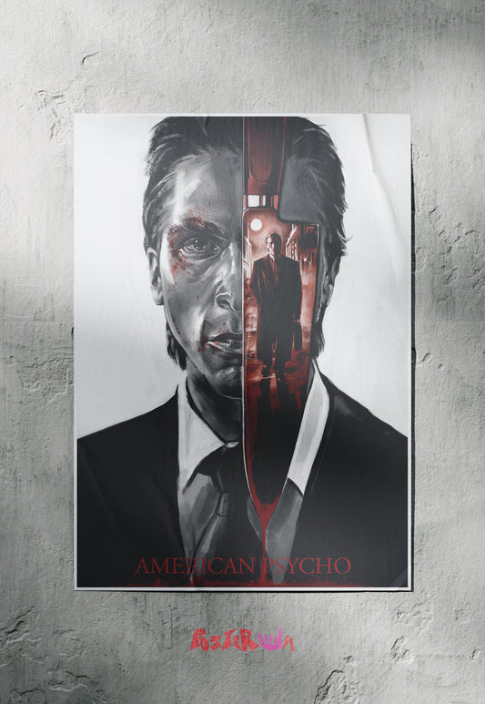 Psychotic Elegance | American Psycho | Horror Movie Poster