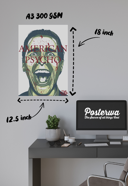 Psycho Screams | American Psycho | Horror Movie Poster