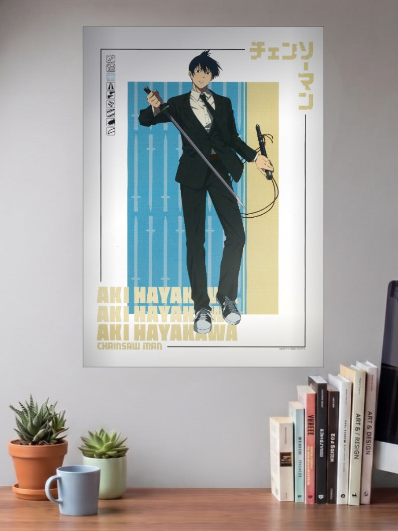 Aki Hayakawa Chainsaw Man Official Anime Poster