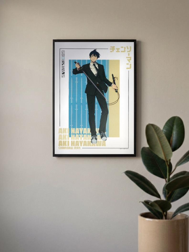 Aki Hayakawa Chainsaw Man Official Anime Poster