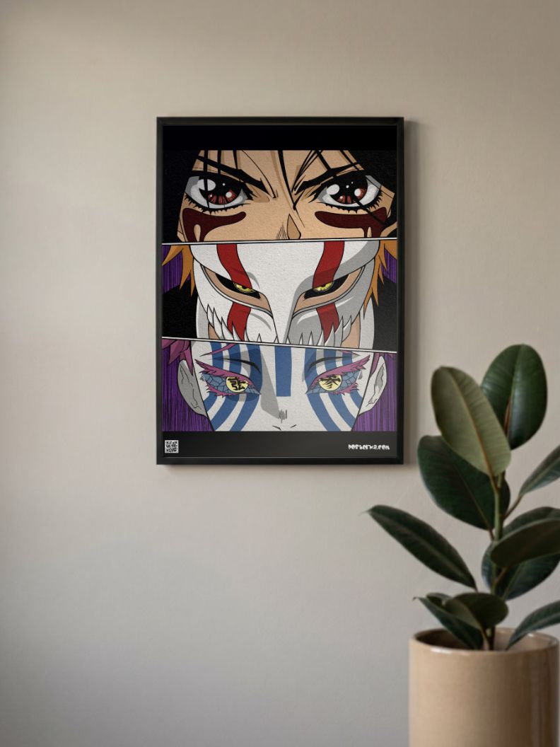 Rukia-Ichigo-Demon Eyes Poster