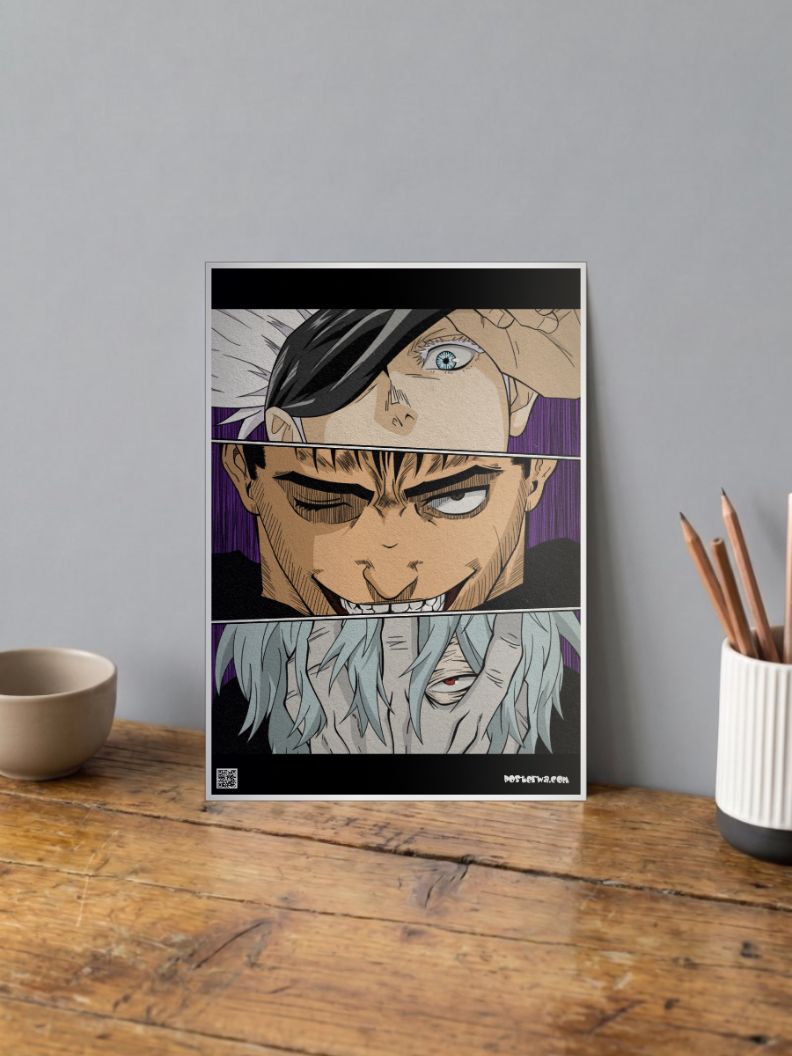 One Eyed Gojo Berserk Tomura Poster