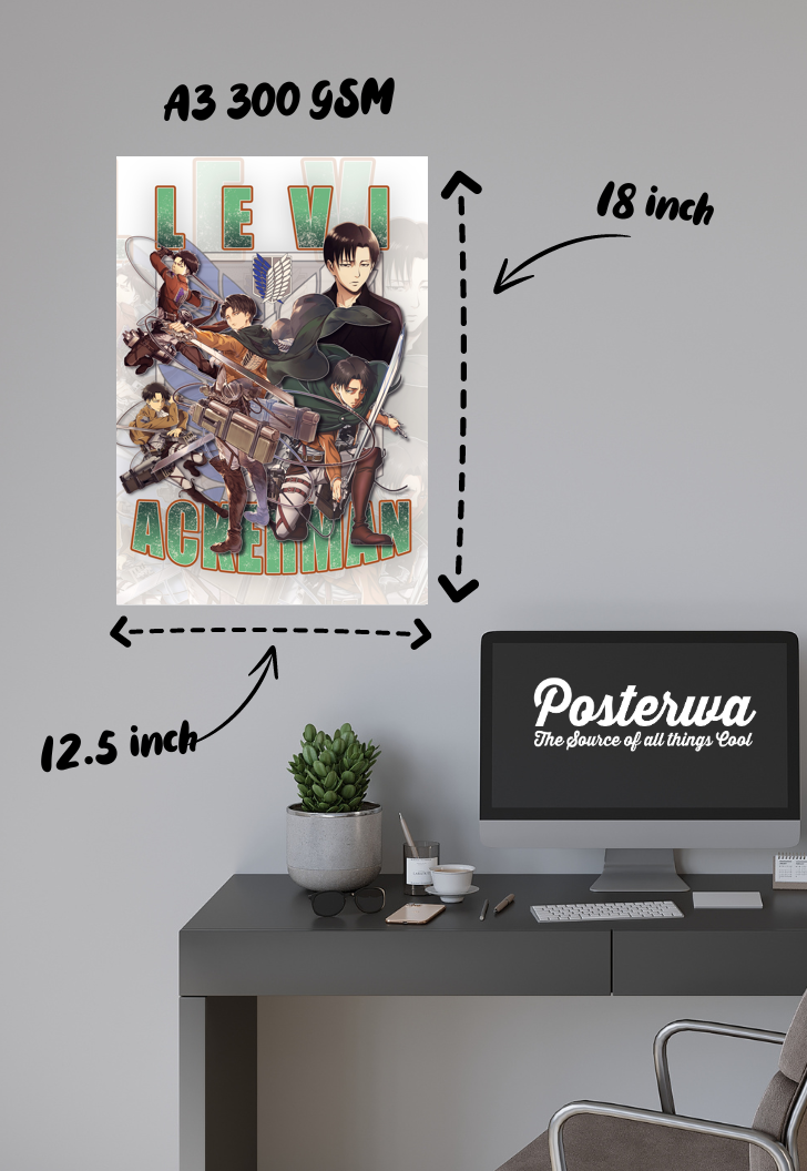 “Attack on Titan: Wings of Freedom | Levi Ackerman | Anime Poster.”