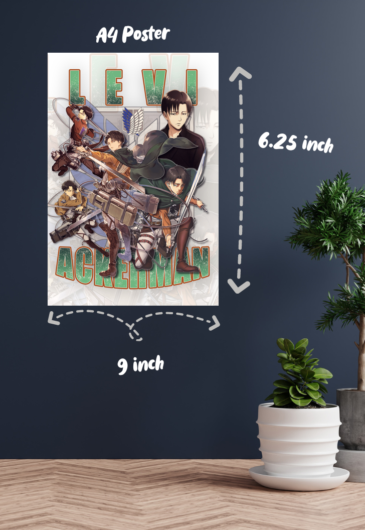 “Attack on Titan: Wings of Freedom | Levi Ackerman | Anime Poster.”