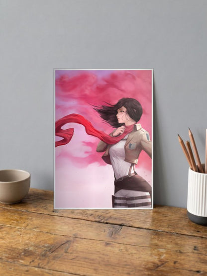 Mikasa Ackerman Fan Art Poster