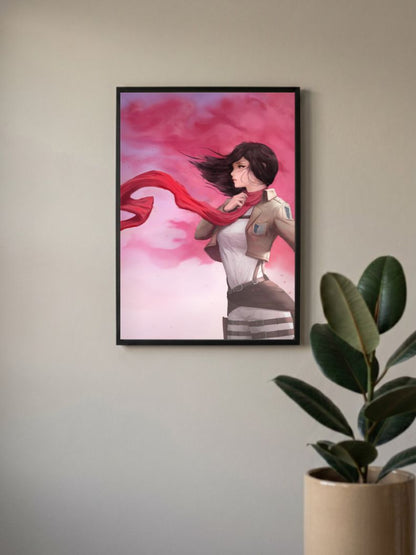 Mikasa Ackerman Fan Art Poster