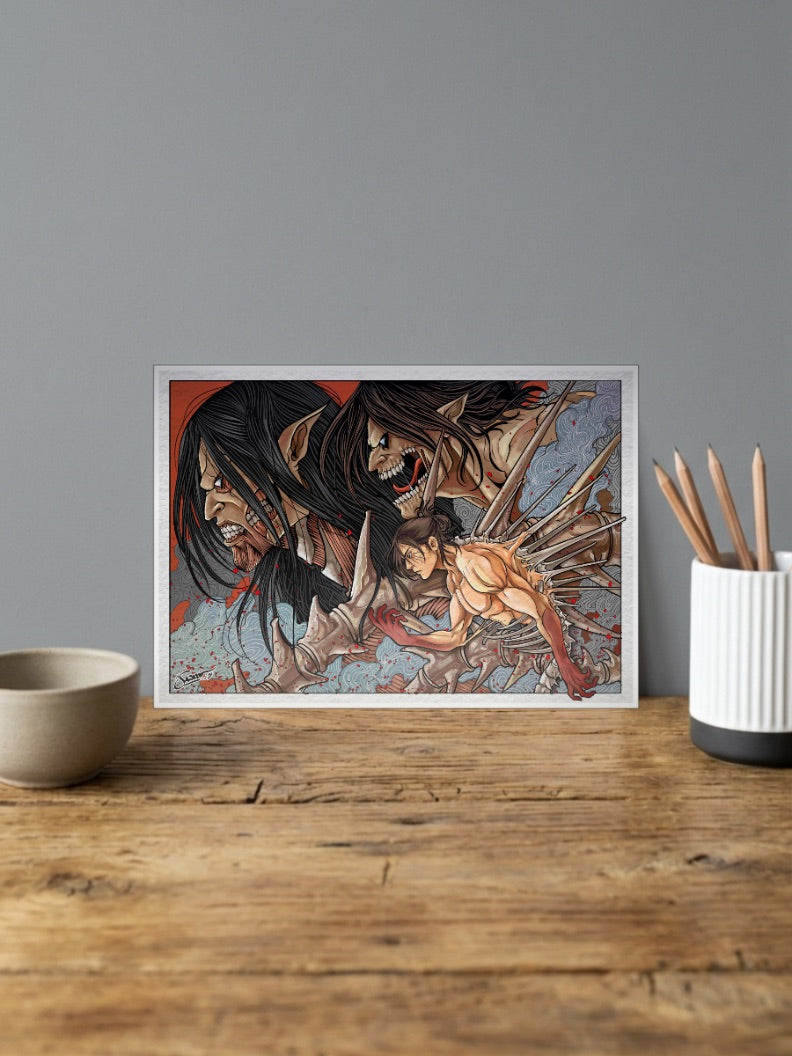 Eren X Titan Poster