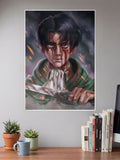 “Attack on Titan:  Levi's Resolve | Levi Ackerman | Anime Poster