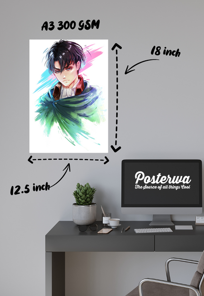 “Attack on Titan: Levi | Levi Ackerman | Anime Poster