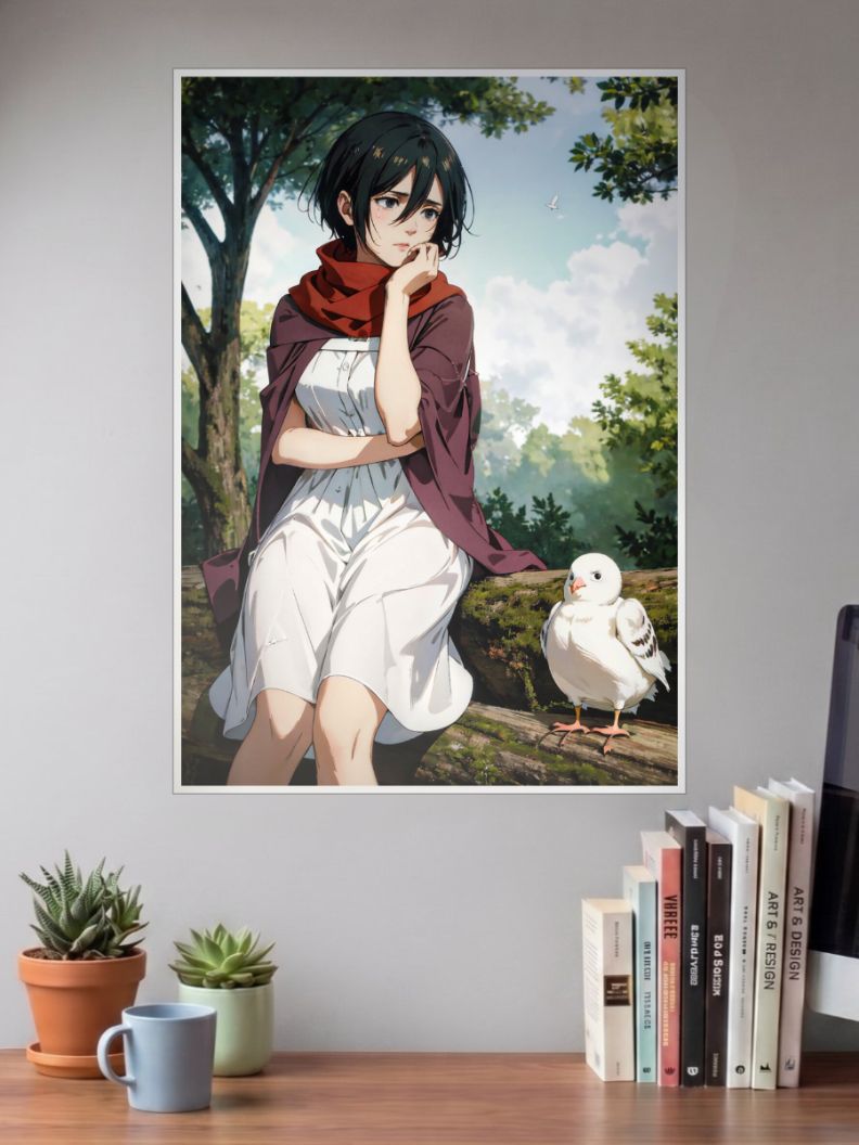 Attack on Titan:  Guardian of Humanity | Mikasa Ackerman | Anime Poster