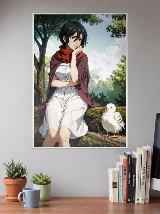 Attack on Titan:  Guardian of Humanity | Mikasa Ackerman | Anime Poster