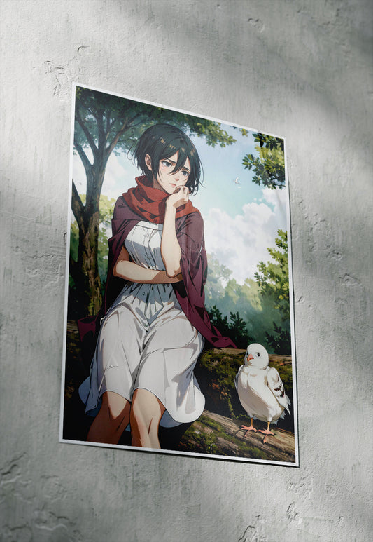 Attack on Titan:  Guardian of Humanity | Mikasa Ackerman | Anime Poster