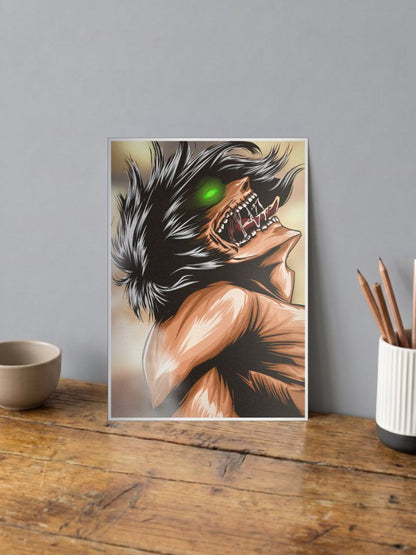 Attack on Titan: The Titan Roar | Eren Yeager | Anime Poster