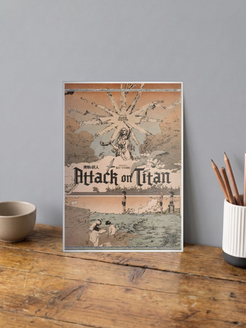 Attack on Titan Young Eren Anime Poster