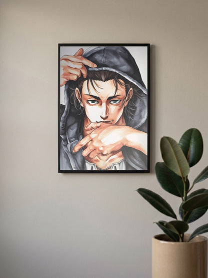 Attack on Titan Eren Titan Anime Poster