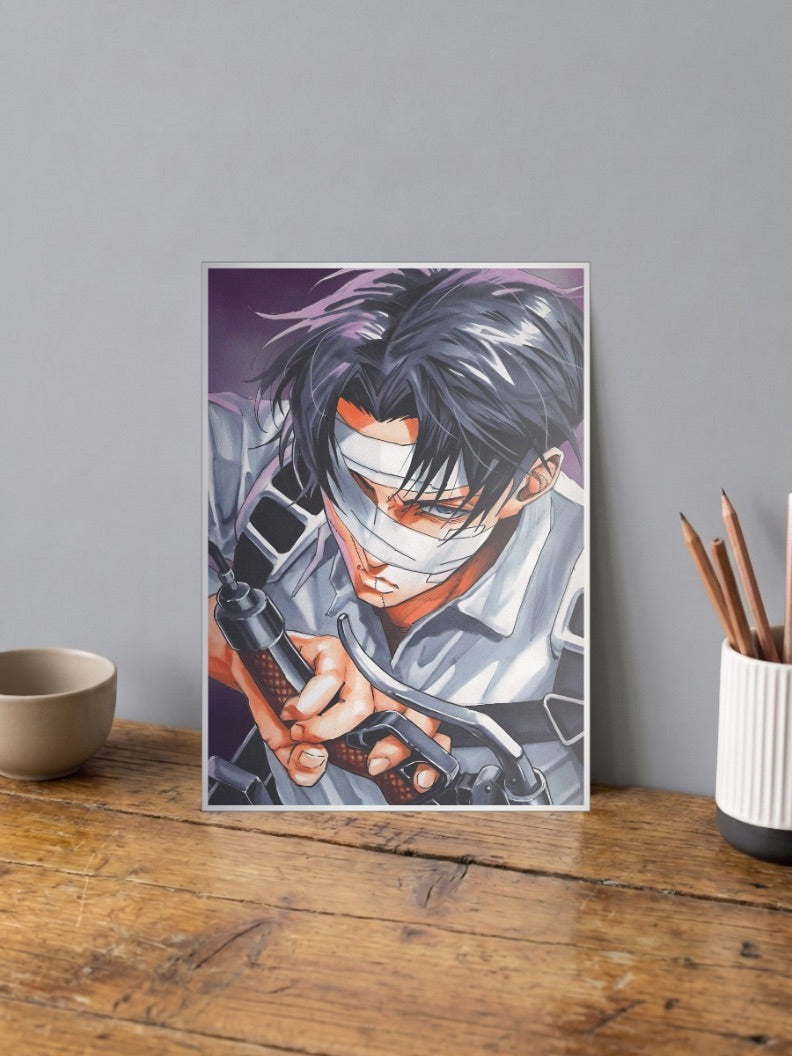 Attack on Titan Levi Anime Poster