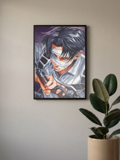 Attack on Titan Levi Anime Poster