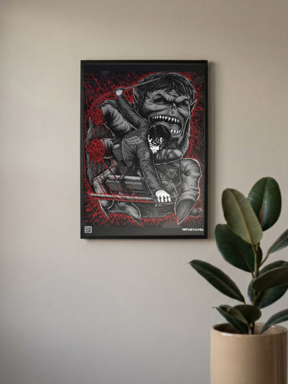 Levi Vs Beast Titan Poster