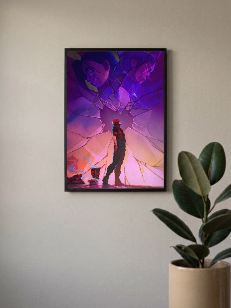 Arcane Jinx and Vi Anime Poster