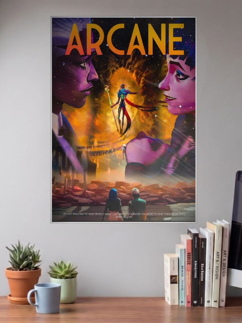 Arcane Jinx Story Anime Poster