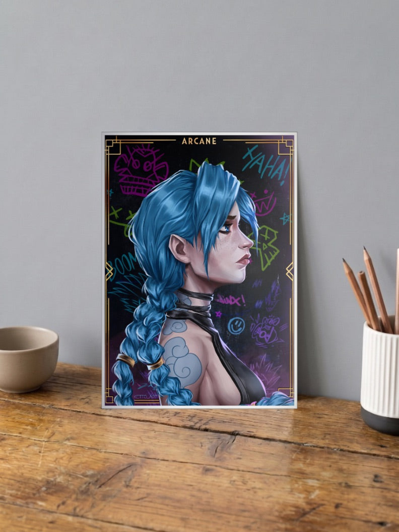 Arcane Jinx Netflix Anime Poster