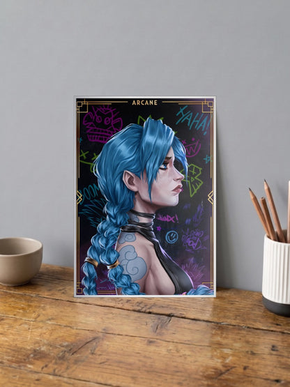 Arcane Jinx Netflix Anime Poster
