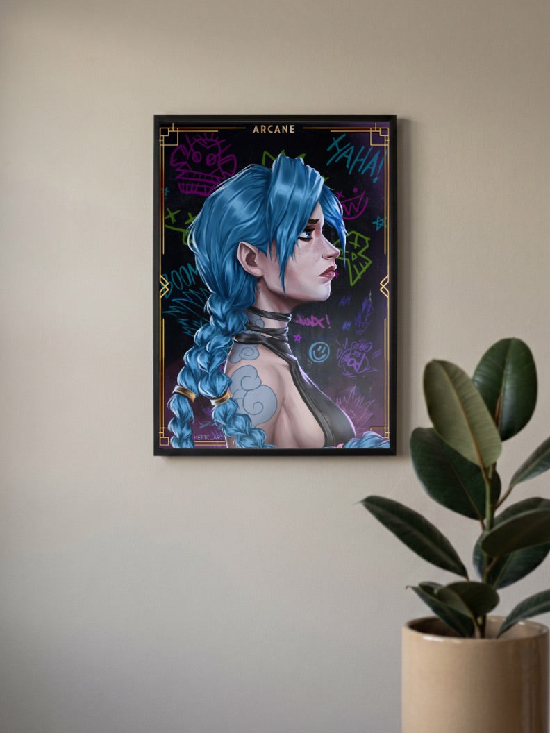 Arcane Jinx Netflix Anime Poster