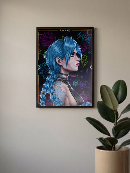 Arcane Jinx Netflix Anime Poster